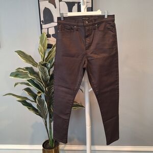 Banana Republic Dark Brown High-Rise Skinny Jeans